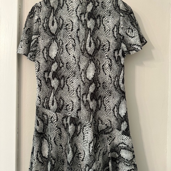 Rachel Zoe Python Print Mini Shift Flounce Dress - Picture 3 of 5